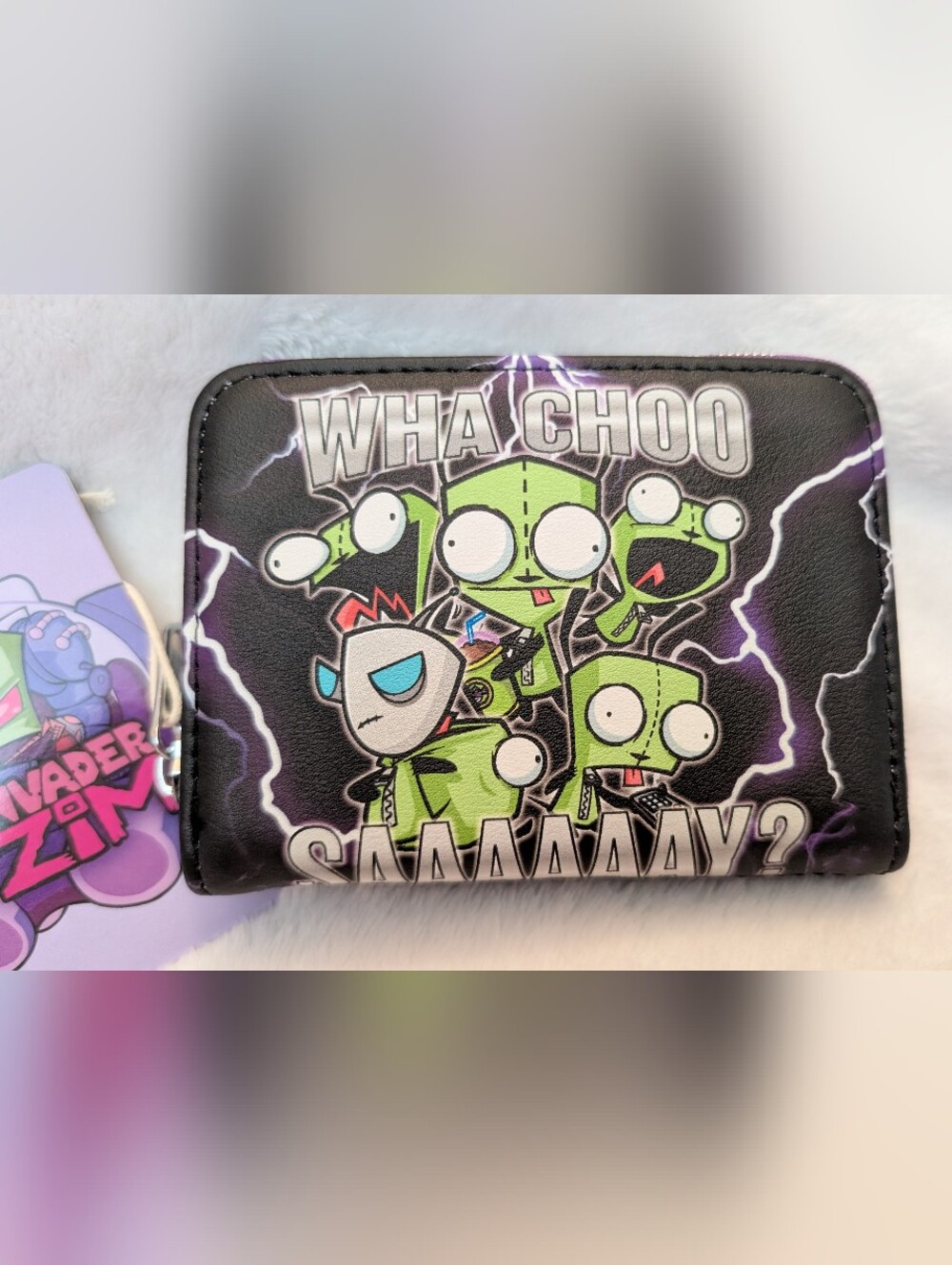 Low Start 🔥 loungefly invader zim Zip Wallet New With Tags - Picture 3 of 4